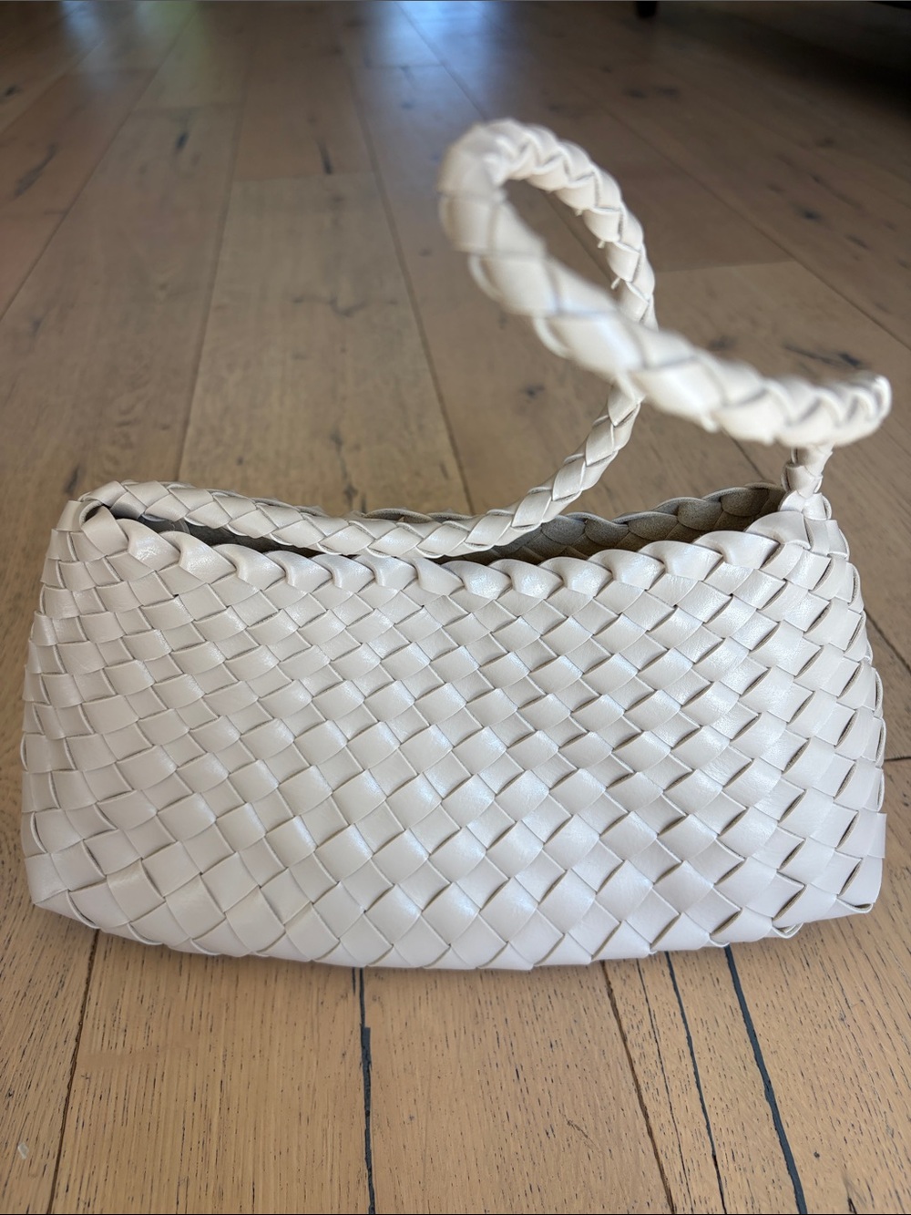 Anthropologie Braided Woven Shoulder Bag in Beige - Picture 3 of 7